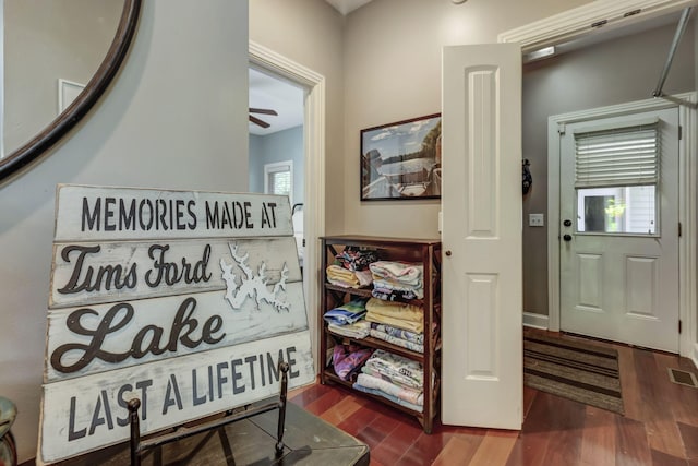 interior space featuring hardwood / wood-style floors