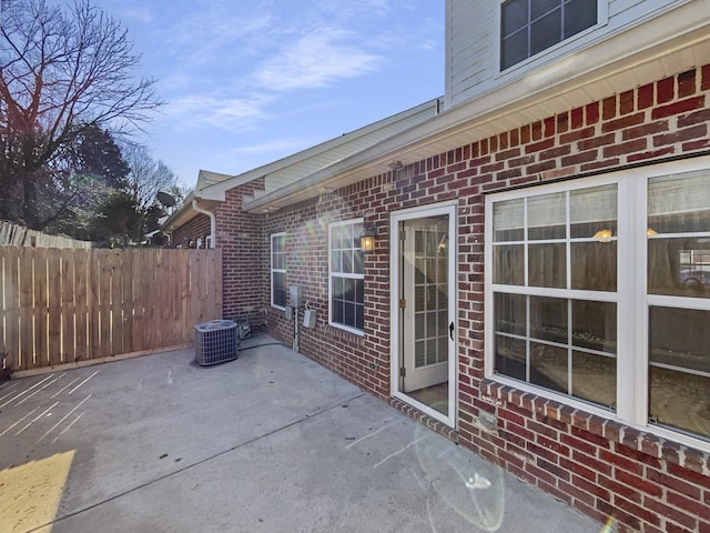 view of patio / terrace with cooling unit