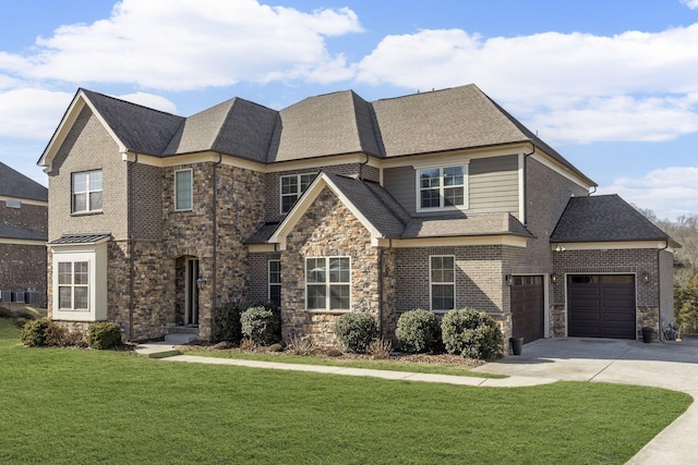 view of front of house with a front yard