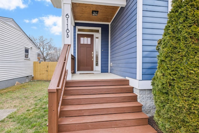 view of entrance to property