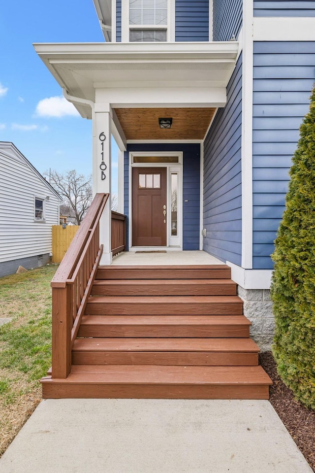 view of entrance to property