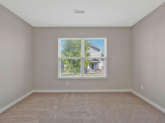 spare room featuring carpet floors