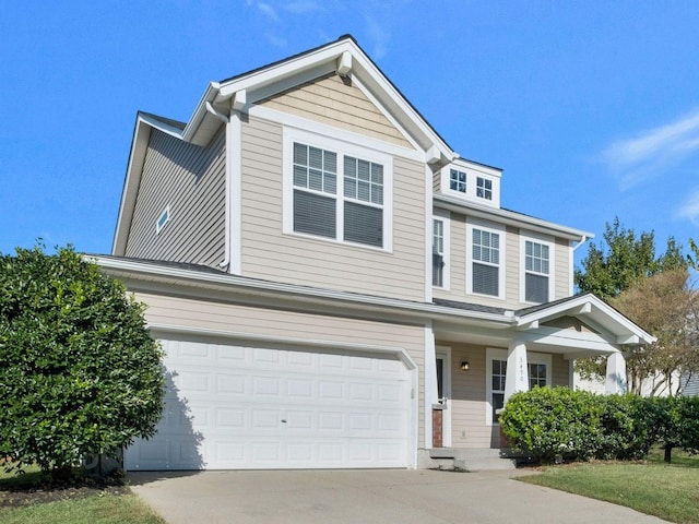 view of front of house featuring a garage