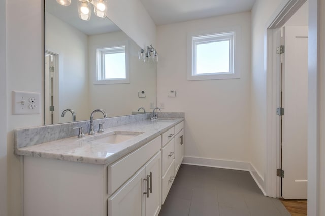 bathroom featuring vanity