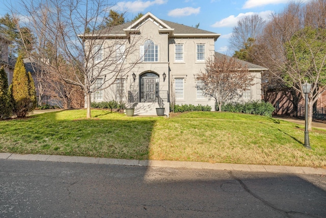 view of front property with a front yard