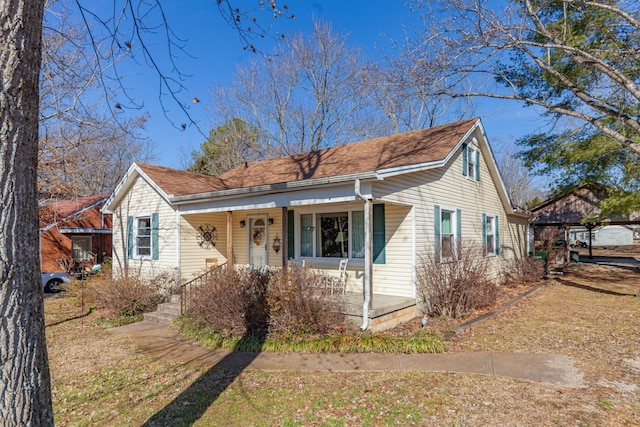 view of front of home featuring a porch