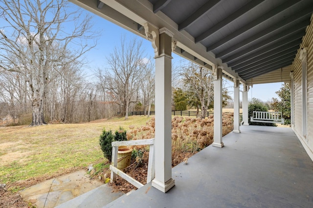2111 Hoovers Rd, Duck River, TN 38454 - view of patio with covered porch