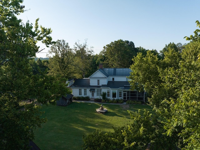 2111 Hoovers Rd, Duck River, TN 38454 - exterior space with a front lawn