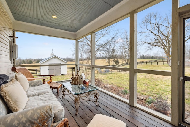 2111 Hoovers Rd, Duck River, TN 38454 - sunroom / solarium with a rural view