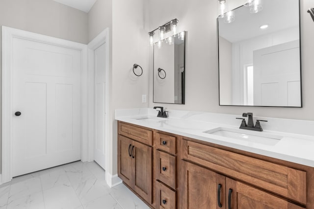 bathroom with vanity