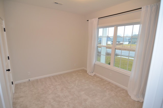 view of carpeted empty room