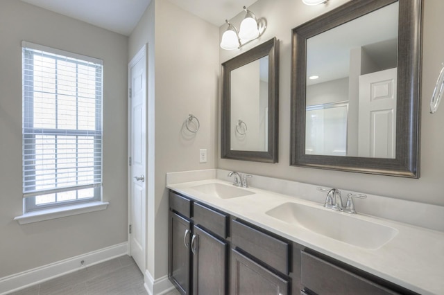 bathroom with vanity