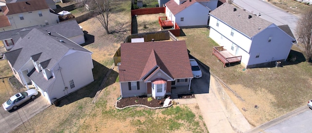 birds eye view of property featuring a residential view