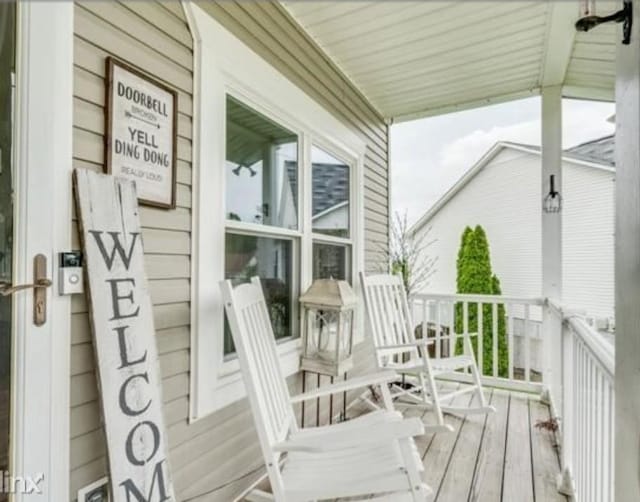 balcony with covered porch