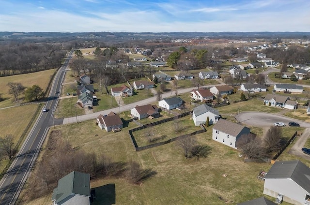 drone / aerial view featuring a residential view