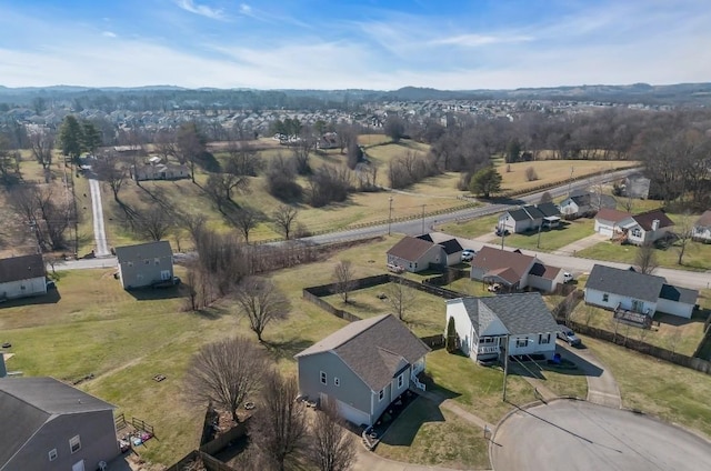 bird's eye view featuring a rural view