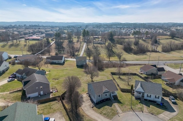 drone / aerial view featuring a residential view