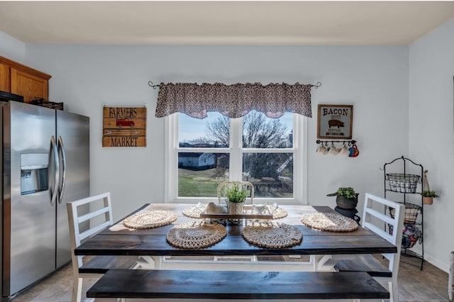 view of dining space