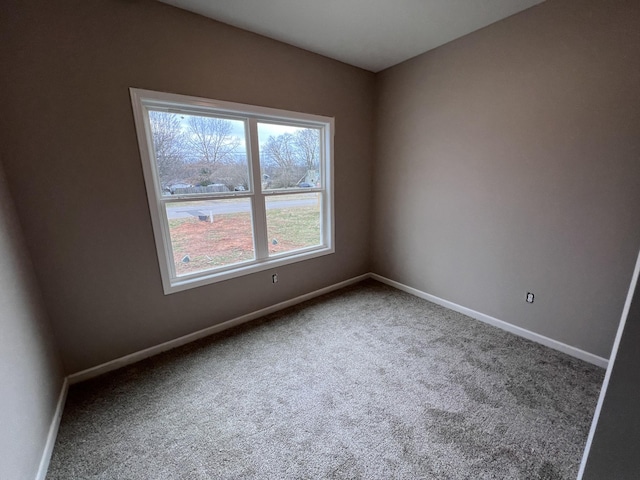 empty room featuring carpet flooring