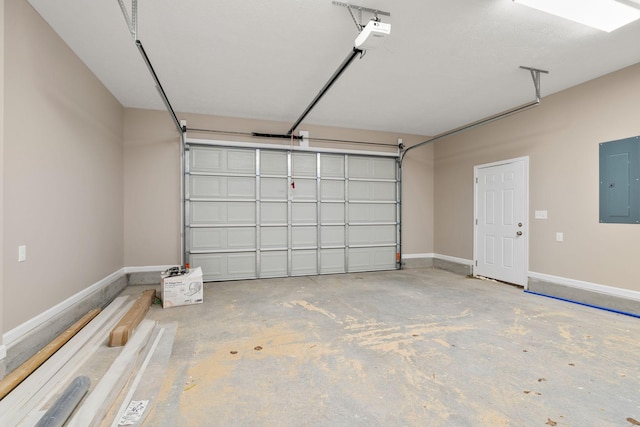 805 Shepard St S, Winchester, TN 37398 - garage featuring baseboards and electric panel