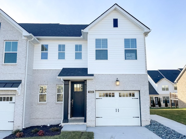 view of front of home featuring a garage