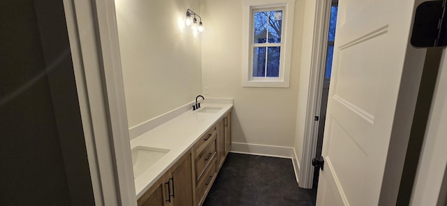 bathroom with vanity