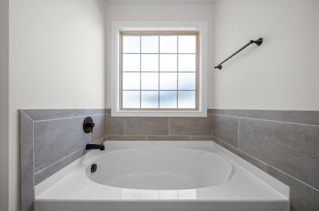 bathroom with a bathing tub