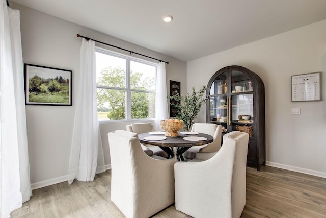 dining room featuring hardwood / wood-style floors