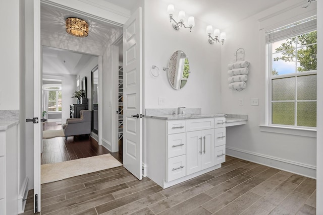 bathroom featuring vanity