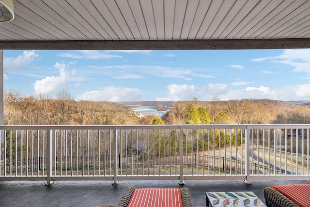 view of balcony