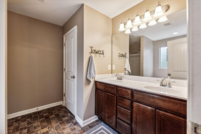 bathroom with vanity