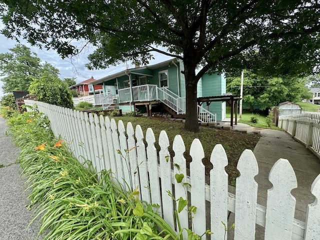 1609 Turner St, Old Hickory, TN 37138 - view of front of home with stairs and covered porch