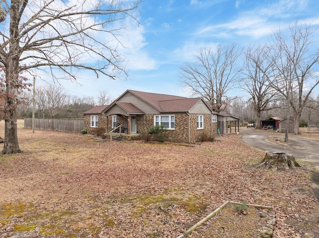 view of ranch-style house