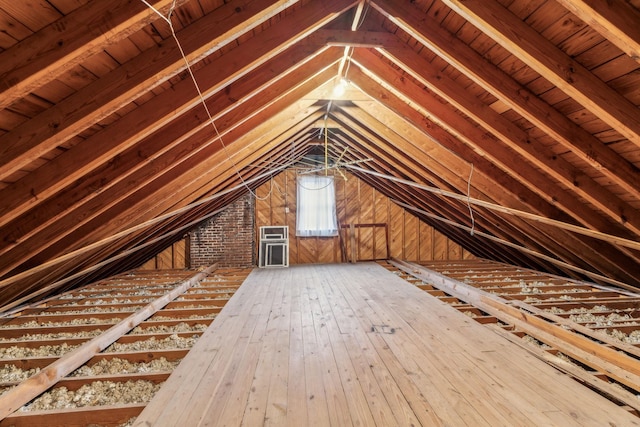 view of attic