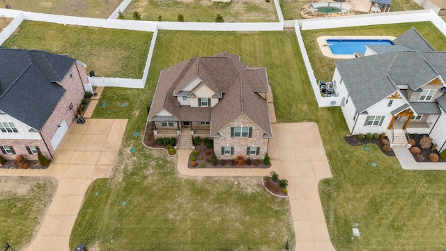 birds eye view of property