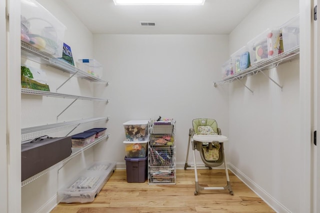 storage room with visible vents