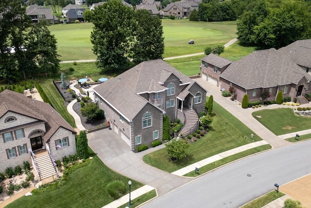 bird's eye view with a residential view