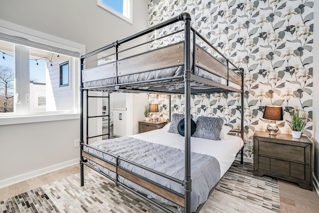 bedroom featuring wood-type flooring