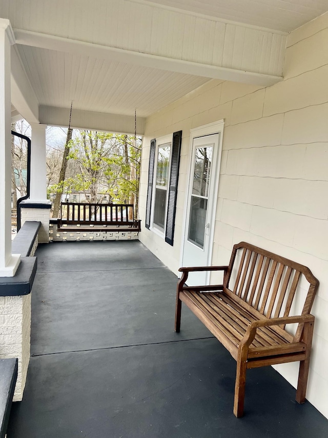 view of patio / terrace with a porch