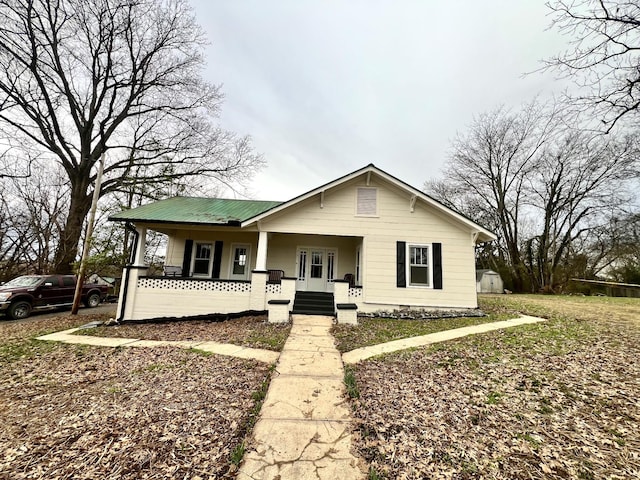 bungalow with covered porch