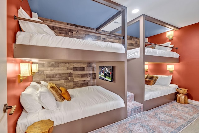 635 7th Ave S Unit 211, Nashville, TN 37203 - bedroom featuring baseboards and recessed lighting