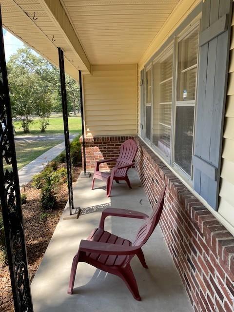 view of patio with covered porch