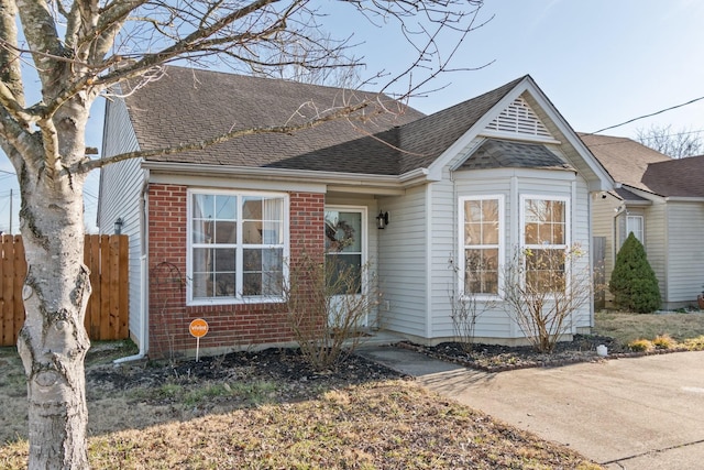 view of front of property