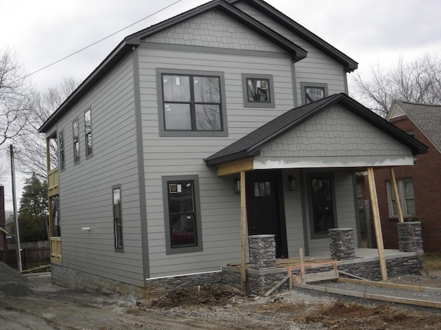 view of front facade with a porch