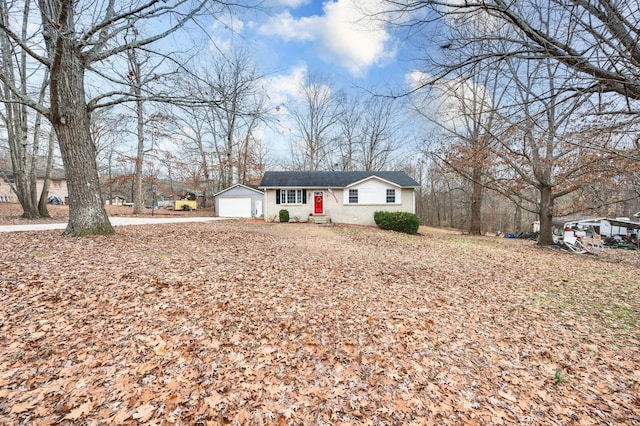 ranch-style house with a garage