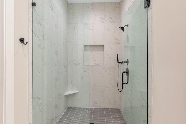 bathroom with an enclosed shower