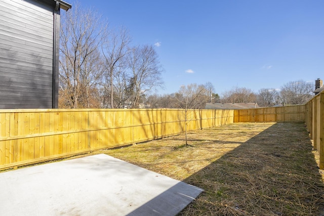 view of yard featuring a patio