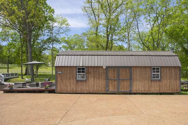 view of stable