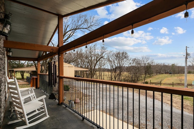 view of balcony