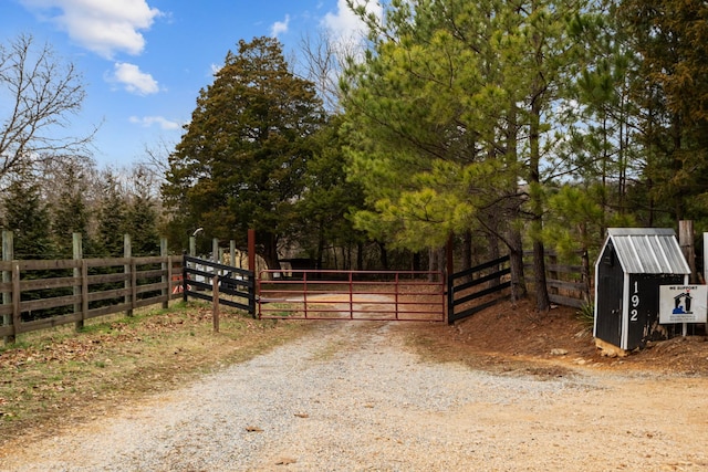 view of stable